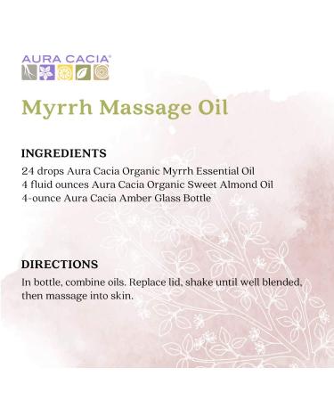 Aura Cacia 100% Pure Myrrh Essential Oil | Organic & GCMS Tested | 7.4ml - Buy Online on GoSupps.com