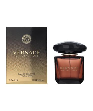 Versace Crystal Noir by Versace for Women 1.0 oz Eau de Toilette Spray Floral 1 Fl Oz (Pack of 1)