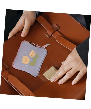 BESTonZON Napkin Storage Bag Organizer Inserts for Teen Girl Purse - Reusable Menstrual Lipstick Pouch - Assorted Colors - 2pcs - Buy Online on GoSupps.com