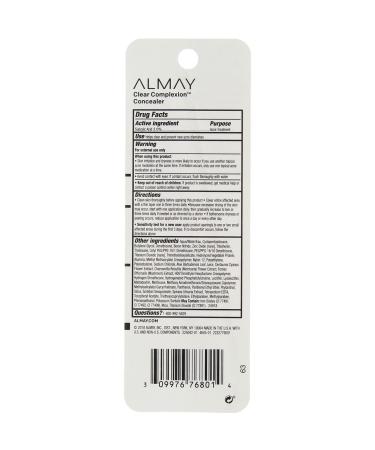 Almay Clear Complexion Concealer Corrector Light 100 0.18 oz - Pack of 2 - Buy Online on GoSupps.com