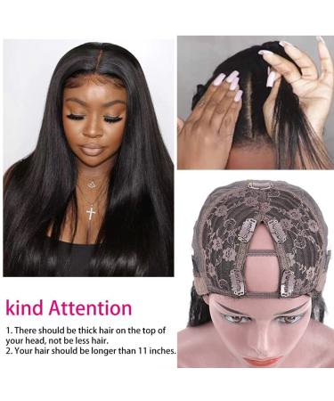 Legendhair 18 Inch V Part Brazilian Straight Human Hair Wig for Black Women - No Leave Out, Lace Front, Glueless, 150% Density - Buy Online on GoSupps.com