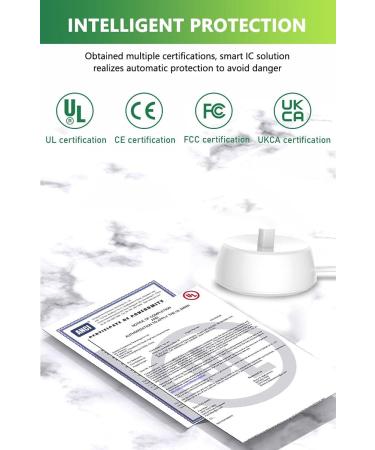 Bouge Charger Type 3757 for Braun Oral B Electric Toothbrush - Compatible with Pro, Genius, Smart Series, Waterproof IP67 - UK Plug, White - Buy Online on GoSupps.com