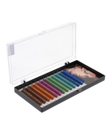 minkissy 1 Box Grafting False Eyelashes Lash Extensions Colored False Eyelash Fake Eyelash Fake Lash Volume False Eyelash Fiber Colored Abundance