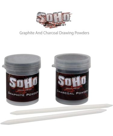 SoHo Urban Artist Graphite & Charcoal Drawing Powders - 15g + Creative Mark Charcoal & Pastel Blending Set - Buy Online on GoSupps.com