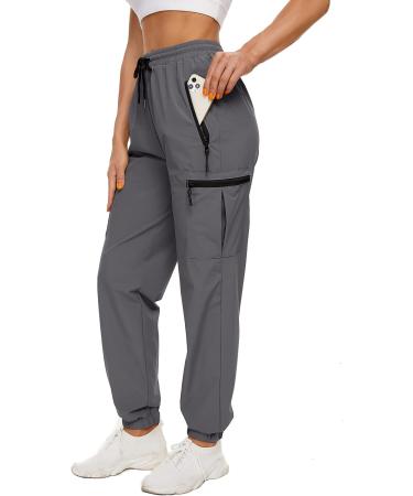 Micoson Women's Casual Quick Dry Hiking Cargo Pants - Grey XX-Large - Buy Online on GoSupps.com