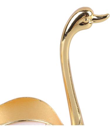 Coffee Spoon Holder Dessert Spoon Holder Swan Style Widely Used for Family (Gold White Holder with Fork) - Buy Online on GoSupps.com