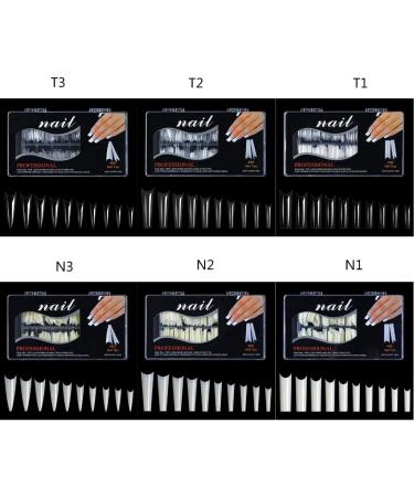 No C Curve Extra Long Square Nail Tips for Acrylic Nail Professional Straight Flattened Cover False Nail Tips - Buy Online on GoSupps.com