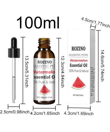 Tebinzi Essenz le | Premium Watermelon Essential Oil with Droppers - Perfect for Aromatherapy Skin Care & Massage - Buy Online on GoSupps.com