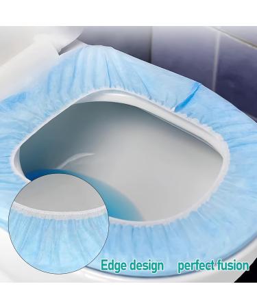PMELCXD Toilet Seat Covers Disposable -20 PCS Disposable Non-Woven Individually Wrapped Toilet Seat Shields Travel Accessories for Adults Kids(Blue) - Buy Online on GoSupps.com