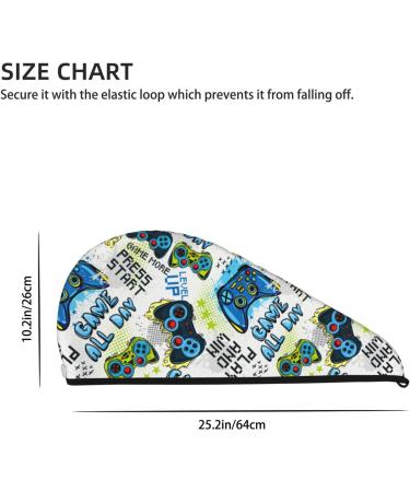 Quick-Dry Hair Towel Wrap | Button Turban for Speedy Hair Drying | Soft & Absorbent Head Towel - Buy Online on GoSupps.com