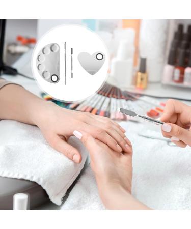 Buy Lurrose 2pc Stainless Steel Palette & Eyelash Tools - Creamy Eyeshadow & Makeup Palette for Cake & Nails | International Shipping - Buy Online on GoSupps.com