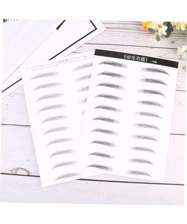FOMIYES 4 Sheets Pairs Makeup Stickers Natural Brow Eyebrow Brow Tatoo Transfer Stickers Hair Eyebrows 6d - Buy Online on GoSupps.com