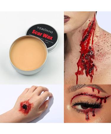 Wound Modeling Makeup Wax - Special Effects Halloween Scarring Material 74g | Realistic Fake Wounds for Body Art - Buy Online on GoSupps.com