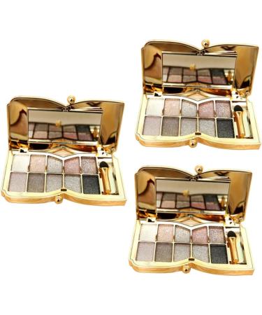 Beavorty 3pcs Glitter Eyeshadow Shadow # Colors With Brush Mirror Eye Flash & Colorful Makeup 1 count (Pack of 1) As Shownx3pcs - Buy Online on GoSupps.com