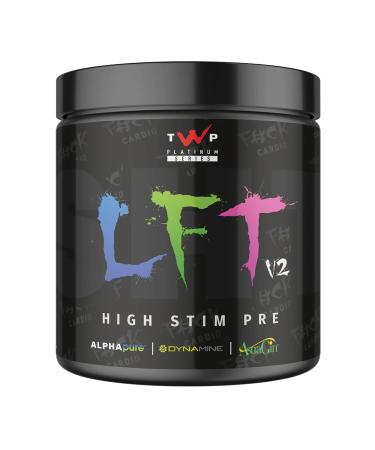 TWP Nutrition Platinum Series LFT V2 High Stim Strong Pre Workout 390g and 30 Servings 9 Great Flavours (Rainbow Candy)