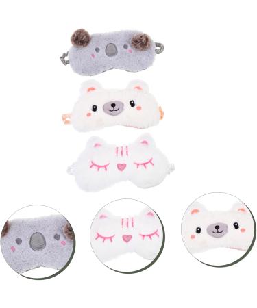 FOMIYES 12 Pcs Plush Eye Masks - Travel Sleep Blindfolds 3D Sleeping Masks for Kids Satin Eye Shades for Comfortable Sleep - Buy Online on GoSupps.com