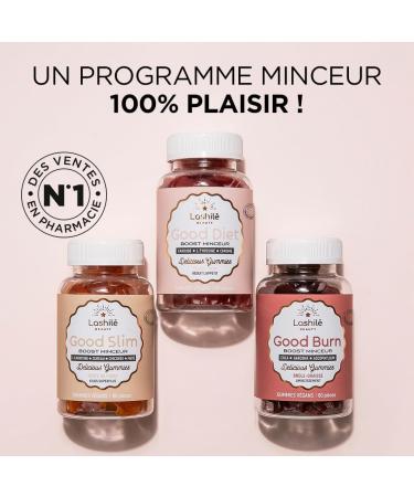 Lashil Beauty - Food Supplements - Slimming - Good Burn/Good Diet/Good Slim - Slimming Treatment - 3 x 60 Gummies - Made in France - Garcinia Ascophyllum L-Carnitine Elderberry Mate... - Buy Online on GoSupps.com