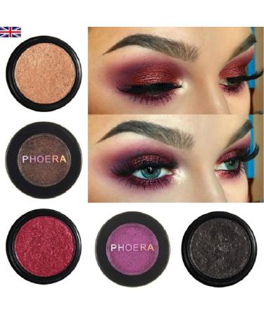 Phoera Morocco Glitter Metallic Eyeshadow Palette - Waterproof, Long-Lasting, High Pigment Formula - Buy Online on GoSupps.com