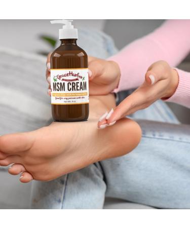 Grace Harbor MSM Cream Original Daily Skin Muscle and Joint Rub with Goat Milk Essential Oils & MSM Neck Back Shoulder Elbow Knee Hand and Foot Therapy 4 oz (3 Pack) - Buy Online on GoSupps.com