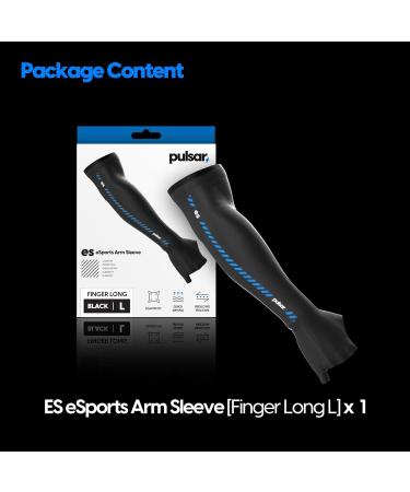 Pulsar eS Arm Sleeve - Black Large Finger Short | Premium Comfort for Sports & Recovery - Buy Online on GoSupps.com