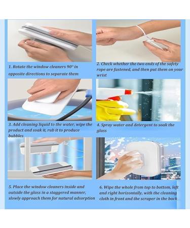 Magnetic Car Window Cleaner Magnetic Window Cleaner Magnetic Windshield Cleaner Tool Magnetic Double Window Cleaner For High Windows (1pc) - Buy Online on GoSupps.com