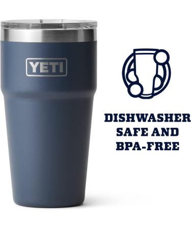 YETI Rambler 16 oz Stackable Pint | Vacuum Insulated Stainless Steel | Navy - Buy Online on GoSupps.com