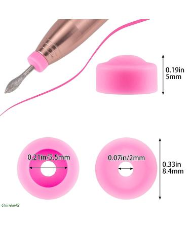 OsirideH2 85pcs Professional Nail Drill Bits - Pink Nail Tech Supplies for Electric Nail Filer - Nail Art Tools with Dust Collector and Stopper - Nail Drill Bit Set - Buy Online on GoSupps.com