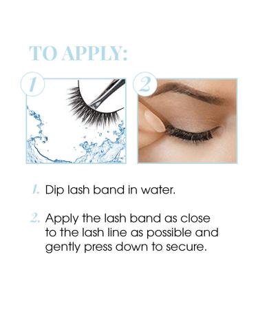 Ardell Aqua False Strip Lashes 340 - Water Activated Reusable Faux Lashes (4 Pack) - Buy Online on GoSupps.com