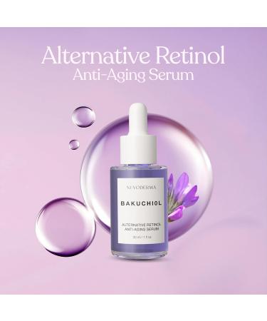 Bakuchiol Face Serum - Organic Retinol Alternative with Collagen & Peptides | Anti-Aging for Fine Lines Wrinkles & Dark Circles - Buy Online on GoSupps.com