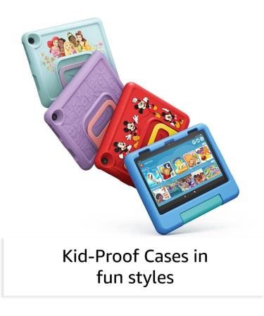 Amazon Fire HD 8 Kids tablet  8" HD display  ages 3-7  includes 2-year worry-free guarantee  Kid-Proof Case  32 GB  (2022 release)  Blue 32 GB Blue Fire HD 8 Kids - Buy Online on GoSupps.com