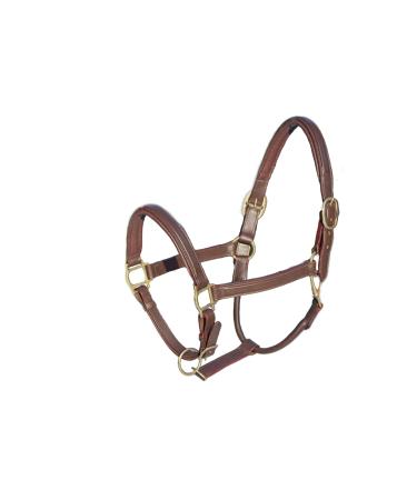 MiraQuine Leather Halter (VB/Cob Brown) VB/ Cob Brown