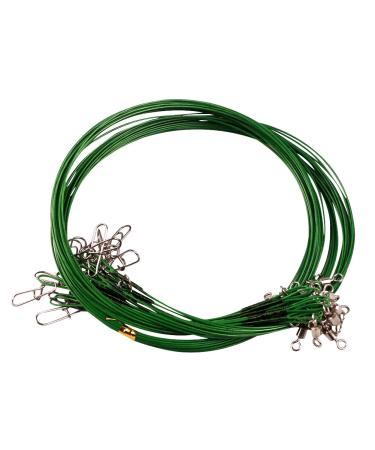FREE FISHER 20 pieces steel leader with swivel and snap 70cm / 30kg - Buy Online on GoSupps.com