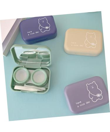 Homsfou 4-Piece Contact Lens Case Set | Sweet Travel Container with Mirror | Waterproof Contact Lens Carrying Bag - Buy Online on GoSupps.com