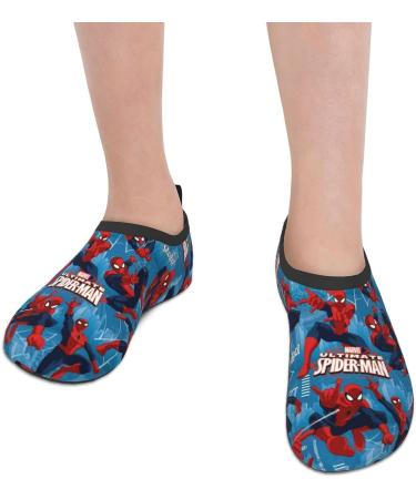 HUHUSW Superheros Kids Water Shoes - Lightweight Non-Slip Aquatic Socks for Boys Girls 11-12 Blue - Buy Online on GoSupps.com