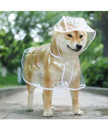 Premium White Rain Jacket for Dogs - Small to Large Sizes Available | Waterproof Dog Raincoat - Buy Online on GoSupps.com