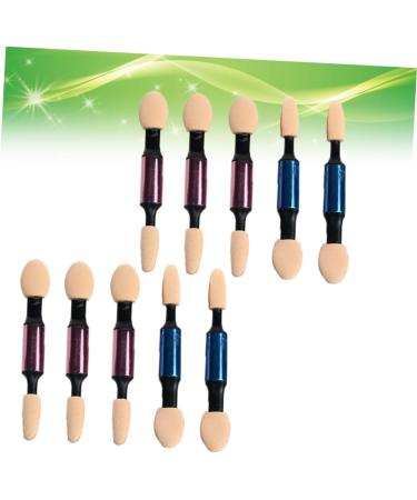 Beavorty Make Eye Shadow Brush 10pcs Eyeshadow Brush Soft Portable Dual Sided Cosmetics Makeup Tool Eyeshadow Applicator for Girls Ladies Women Makeup Brush - Buy Online on GoSupps.com