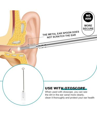Healifty Visual Otoscope Parts: 1 Set Plastic Ear Picks & Scoops for Portable Ear Cleaning - Buy Online on GoSupps.com