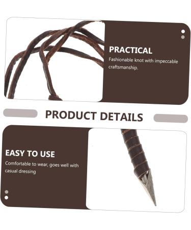 OFFSCH Mens Necklace Choker Necklace for Men Men's Necklace Leather Neck Chain Man Adjustable Cowhide Rope - Buy Online on GoSupps.com