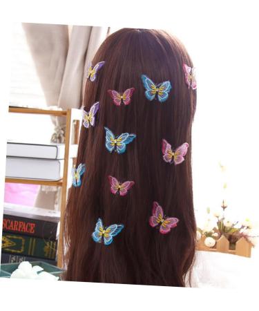 Beaupretty Hair Clamp Hair bridal hair clip blue hair clips embroidery barrette decorative hair clips hair clips lace hair clip bride decorate Clips Hair Bobby Pins - Buy Online on GoSupps.com