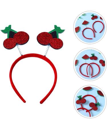 MAGICLULU Summer Cherry Headband Cherry Design Headbands Hair Hoops Head Boppers Hairband Women Costume Accessories Summer Party Favor Picture 2 - Buy Online on GoSupps.com