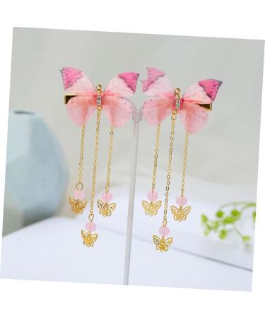 minkissy 5 Pairs Hanfu Butterfly Headdress Hair Barrettes Kids Hairpin with Tassel Fabric Hairpin Tassel Hair Clips Hanfu Hair Clip Metallic Hair Clips Child Girl Accessories Alloy - Buy Online on GoSupps.com