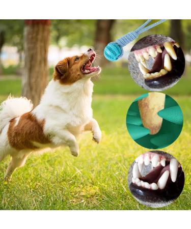 Buy Lusacy Indestructible Dog Ball with Rope - Durable 2-Piece Toy for Large & Small Dogs Ideal for Dental Care and Tugging - Buy Online on GoSupps.com