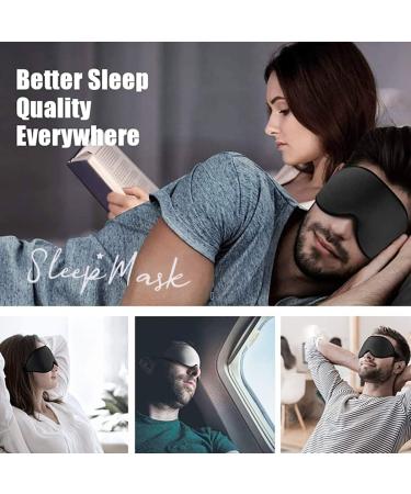 Arana AQ/Black Dream Sleep Mask for Men and Women - Comfortable Blindfold for Better Sleep - Buy Online on GoSupps.com