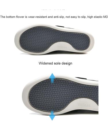 Diabetic Shoes for Men - Adjustable Closure, Breathable & Lightweight Medical Shoes for Swollen Feet - Arch Support & Cushioning - Black, Size 11.5 - Buy Online on GoSupps.com