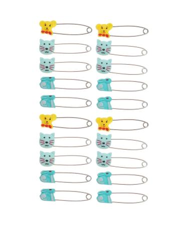 Toddmomy 20pcs Baby Safety Brooch Pin Heavy Duty Blanket Pins Animal Badge Pin for Baby Diaper Laundry Safety Pin