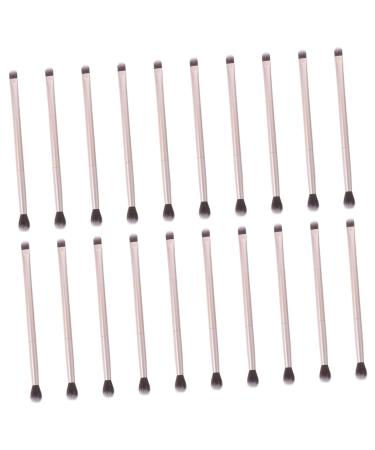 Outanaya 20pcs Double Brush Makeup Brush Eye Brush for Makeup Cosmetic Eye Brush Makeup Tool Golden