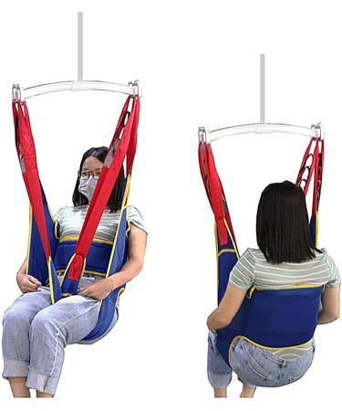 Patient Lift Toileting Sling Lift Equipment Bariatric Handicap Lift Commode Sling Transfer Belt Divided U Slings with Four Point Support Full Body Sling 0620 - Buy Online on GoSupps.com