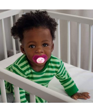 MAM Original Night Pacifier Set for Girls - Soft Silicone 6-16 Months 4-Pack with Sterilizer Cases - Ideal for International Shipping - Buy Online on GoSupps.com