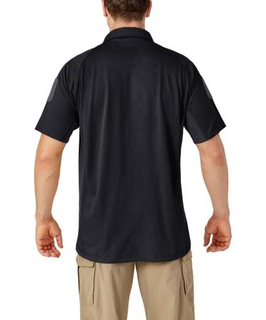 Kefitevd Men's Short Sleeve Polo Shirt - Lightweight Summer T-Shirt with Pocket for Hiking & Fishing - XL Black - Buy Online on GoSupps.com