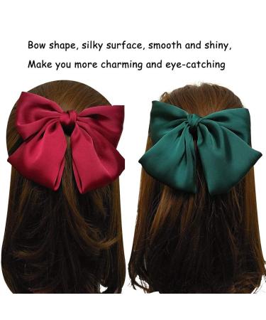 JPYH 6-Piece Girls Hair Clips Set | Big Bow Hair Clips & Ribbon Hairpins for Women | Cute Headwear for Teens & Adults - Buy Online on GoSupps.com